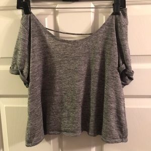 Twisted back crop top